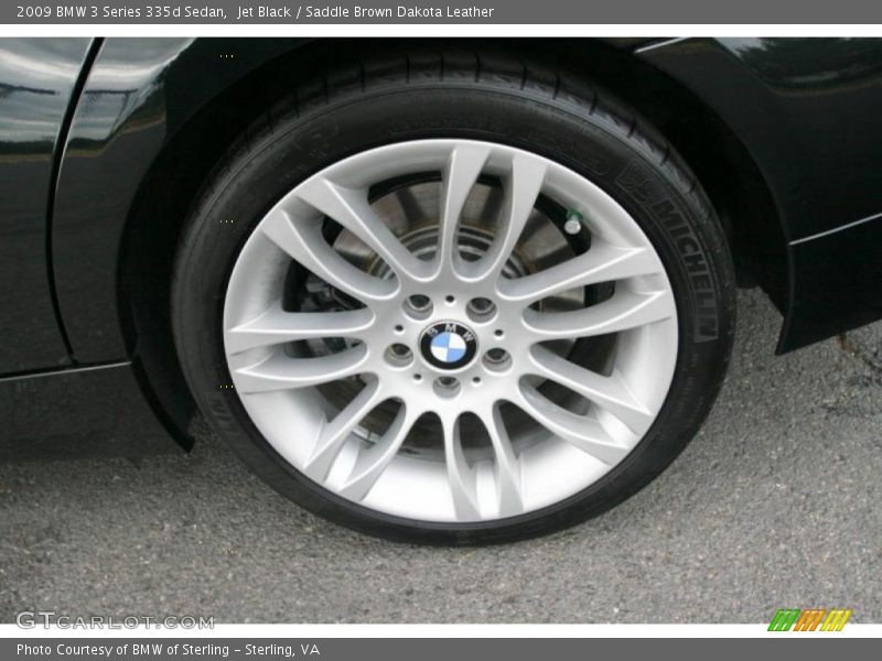 Jet Black / Saddle Brown Dakota Leather 2009 BMW 3 Series 335d Sedan