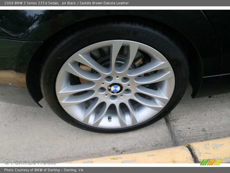 Jet Black / Saddle Brown Dakota Leather 2009 BMW 3 Series 335d Sedan