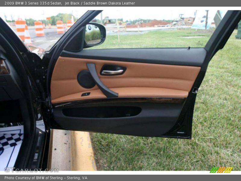 Jet Black / Saddle Brown Dakota Leather 2009 BMW 3 Series 335d Sedan