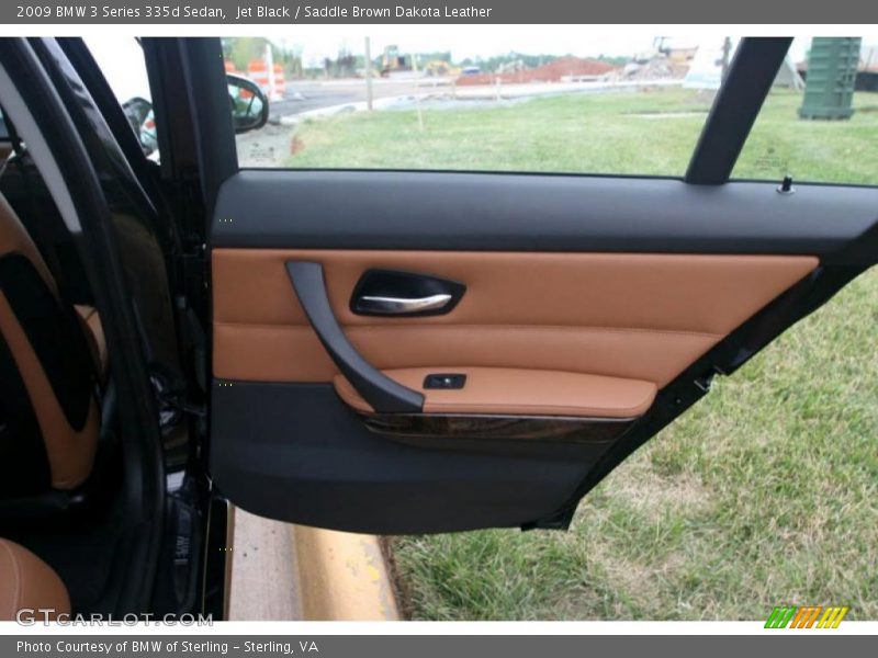 Jet Black / Saddle Brown Dakota Leather 2009 BMW 3 Series 335d Sedan