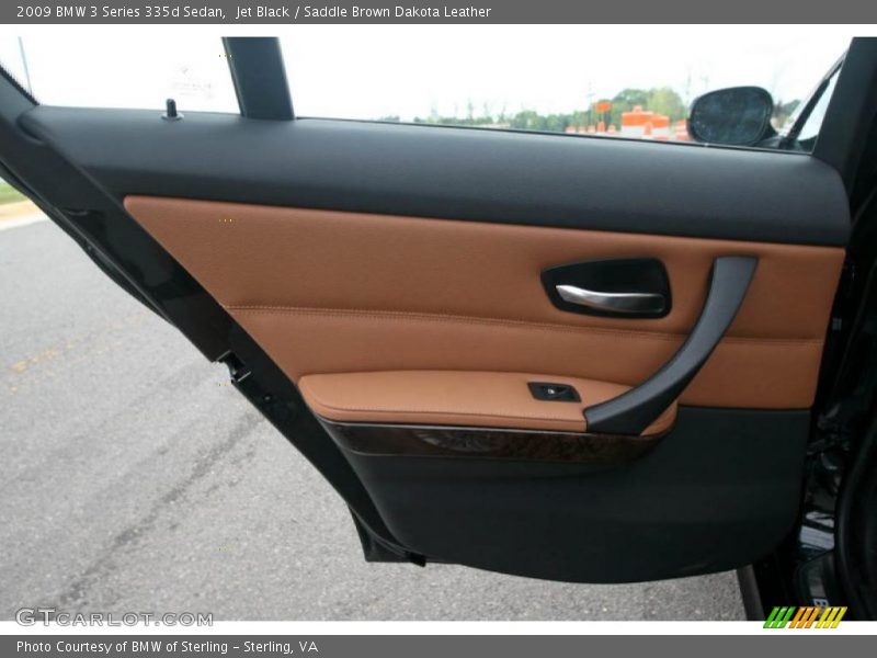 Jet Black / Saddle Brown Dakota Leather 2009 BMW 3 Series 335d Sedan
