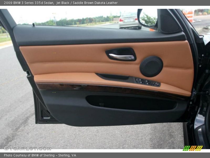 Jet Black / Saddle Brown Dakota Leather 2009 BMW 3 Series 335d Sedan
