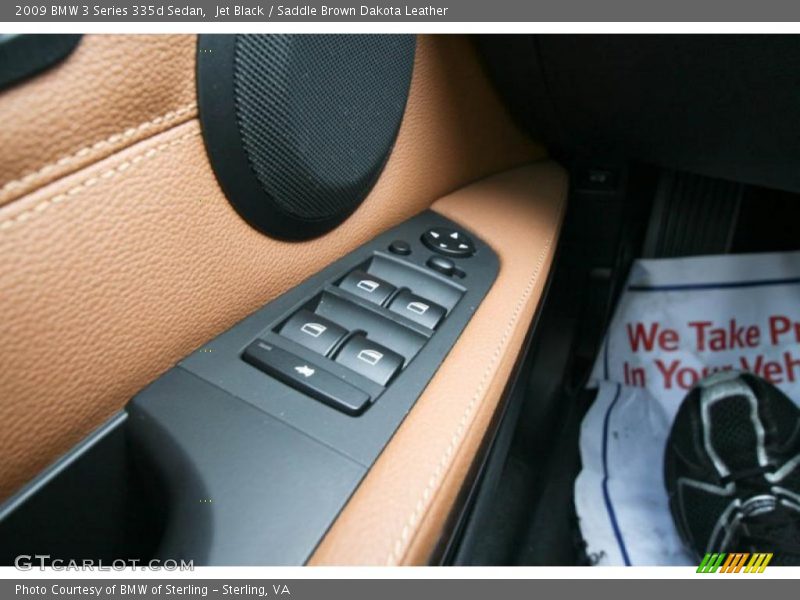 Jet Black / Saddle Brown Dakota Leather 2009 BMW 3 Series 335d Sedan