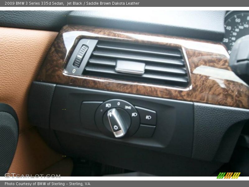 Jet Black / Saddle Brown Dakota Leather 2009 BMW 3 Series 335d Sedan