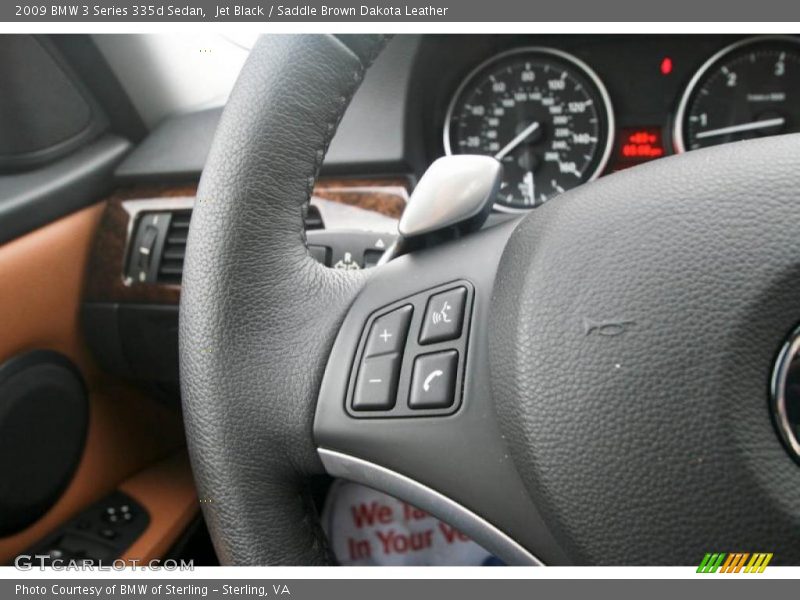 Jet Black / Saddle Brown Dakota Leather 2009 BMW 3 Series 335d Sedan