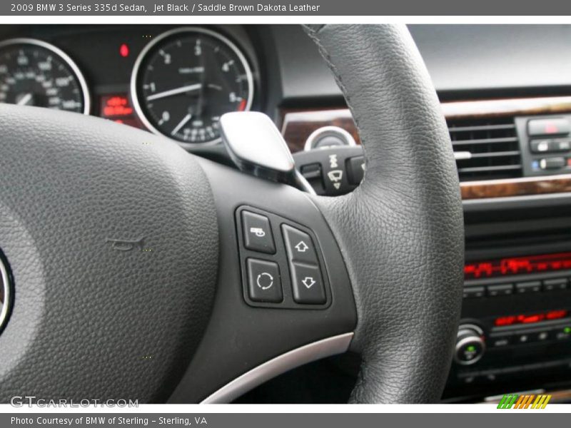 Jet Black / Saddle Brown Dakota Leather 2009 BMW 3 Series 335d Sedan