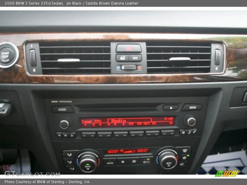 Jet Black / Saddle Brown Dakota Leather 2009 BMW 3 Series 335d Sedan