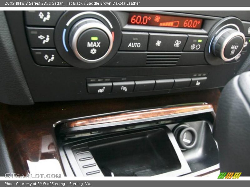 Jet Black / Saddle Brown Dakota Leather 2009 BMW 3 Series 335d Sedan