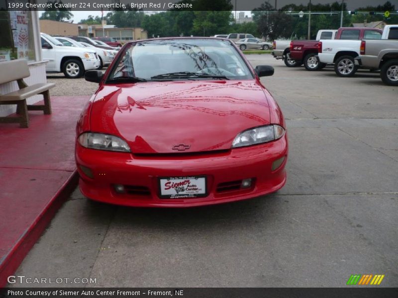 Bright Red / Graphite 1999 Chevrolet Cavalier Z24 Convertible