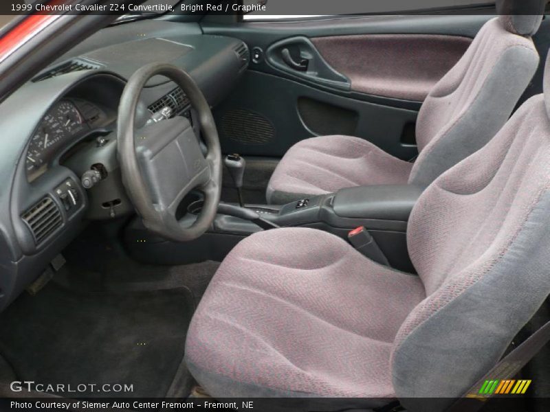 Bright Red / Graphite 1999 Chevrolet Cavalier Z24 Convertible