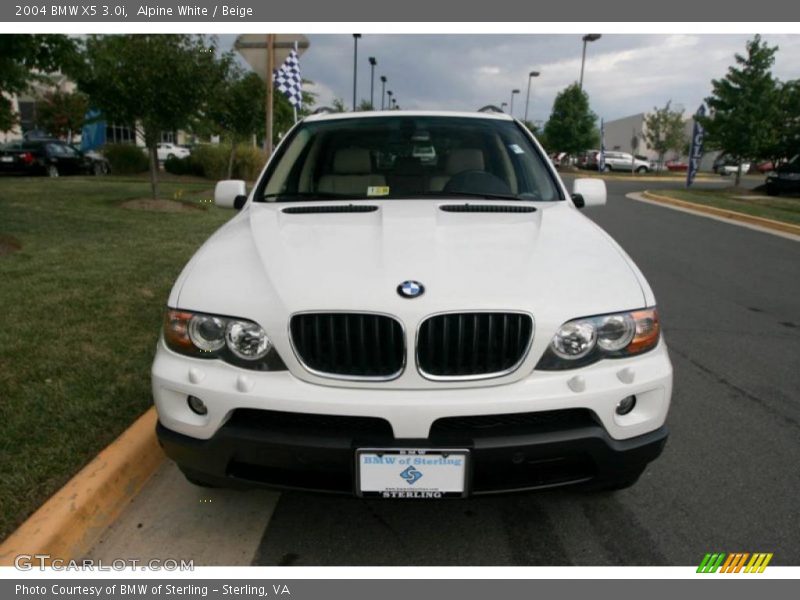 Alpine White / Beige 2004 BMW X5 3.0i