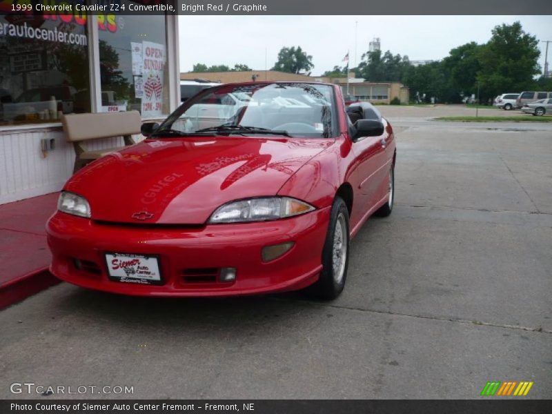 Bright Red / Graphite 1999 Chevrolet Cavalier Z24 Convertible