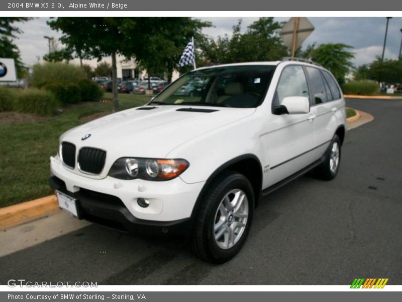 Alpine White / Beige 2004 BMW X5 3.0i