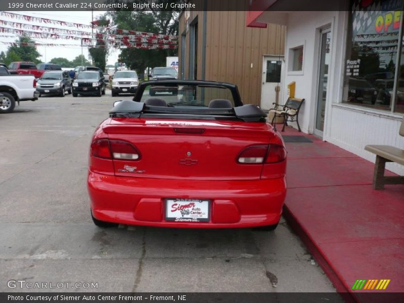 Bright Red / Graphite 1999 Chevrolet Cavalier Z24 Convertible