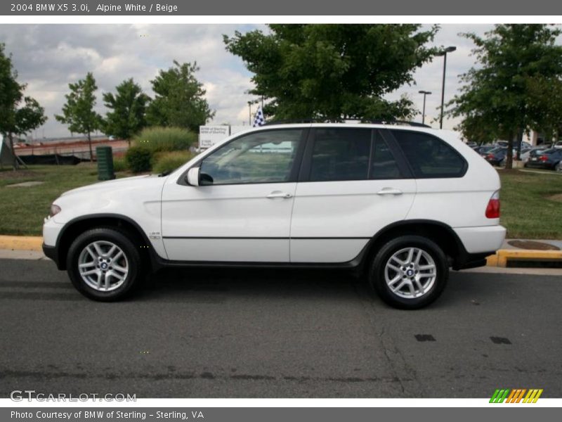 Alpine White / Beige 2004 BMW X5 3.0i