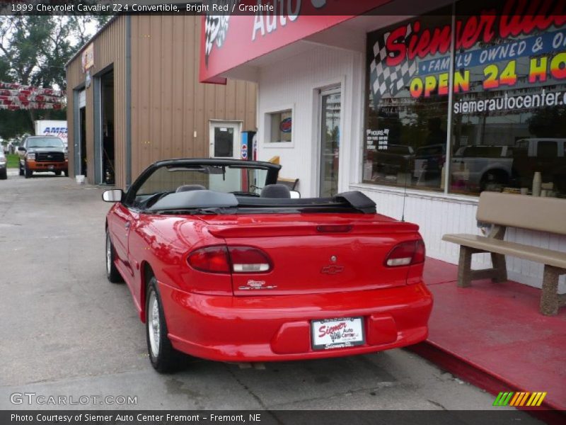 Bright Red / Graphite 1999 Chevrolet Cavalier Z24 Convertible