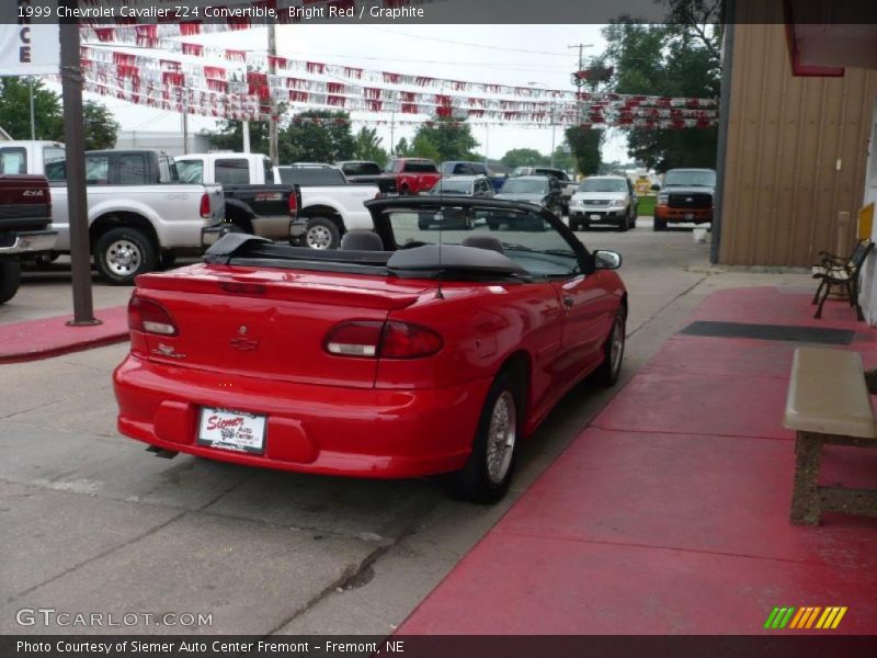 Bright Red / Graphite 1999 Chevrolet Cavalier Z24 Convertible