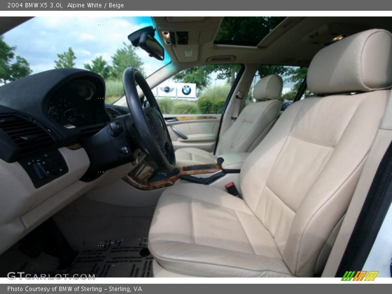 Alpine White / Beige 2004 BMW X5 3.0i