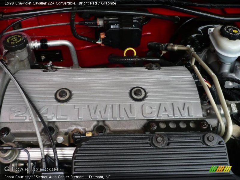 Bright Red / Graphite 1999 Chevrolet Cavalier Z24 Convertible