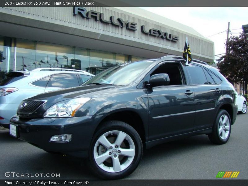 Flint Gray Mica / Black 2007 Lexus RX 350 AWD