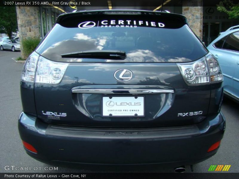 Flint Gray Mica / Black 2007 Lexus RX 350 AWD