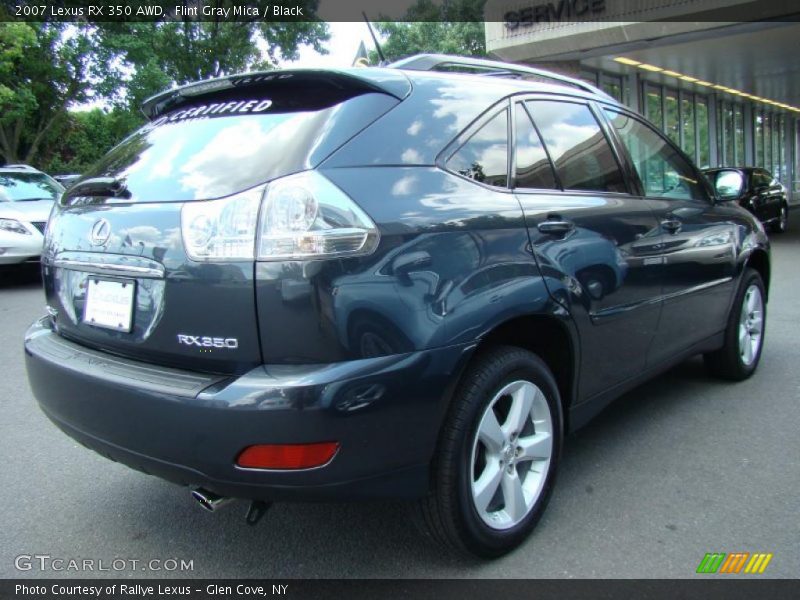 Flint Gray Mica / Black 2007 Lexus RX 350 AWD