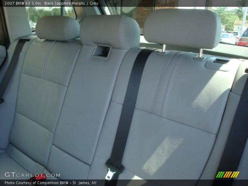 Black Sapphire Metallic / Grey 2007 BMW X3 3.0si