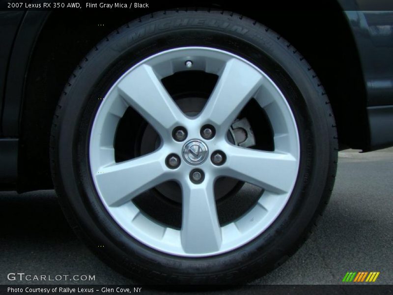 Flint Gray Mica / Black 2007 Lexus RX 350 AWD