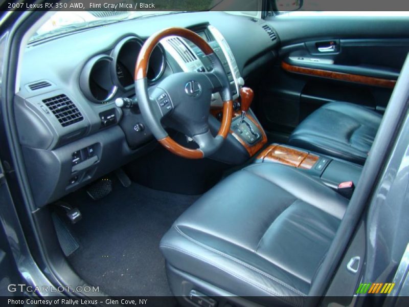 Flint Gray Mica / Black 2007 Lexus RX 350 AWD
