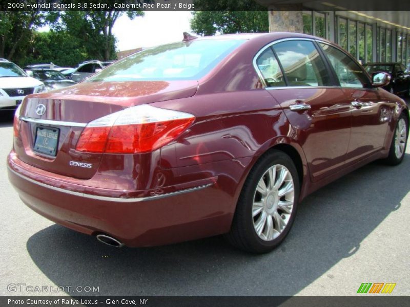 Cabernet Red Pearl / Beige 2009 Hyundai Genesis 3.8 Sedan