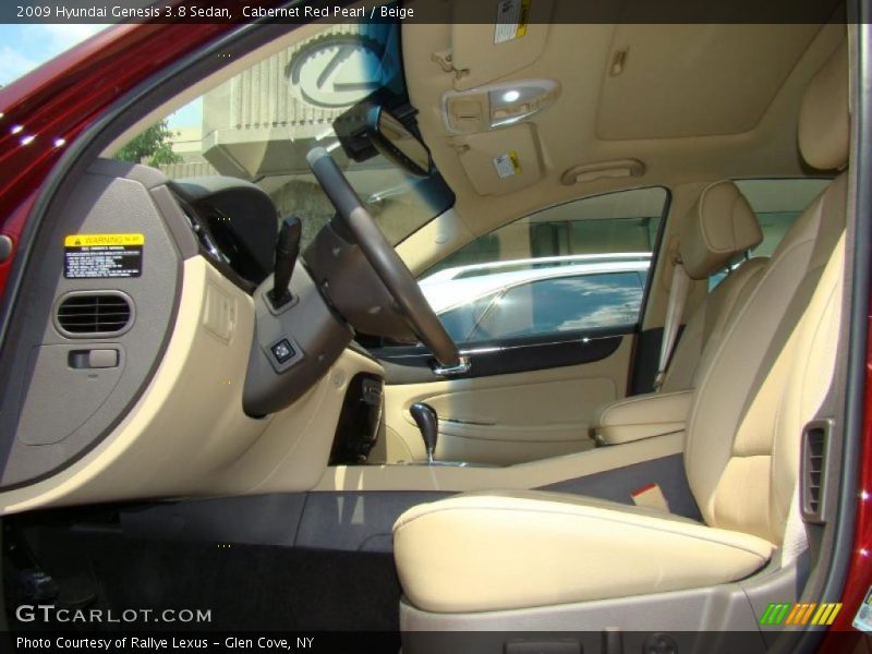 Cabernet Red Pearl / Beige 2009 Hyundai Genesis 3.8 Sedan