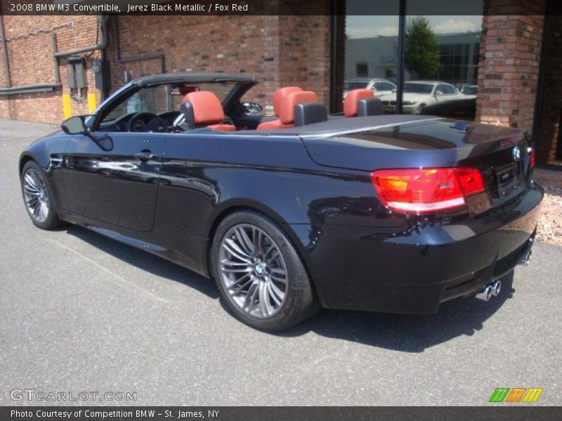 Jerez Black Metallic / Fox Red 2008 BMW M3 Convertible