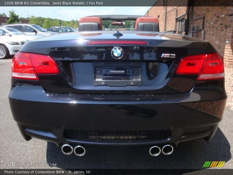 Jerez Black Metallic / Fox Red 2008 BMW M3 Convertible