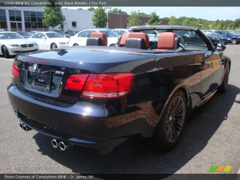 Jerez Black Metallic / Fox Red 2008 BMW M3 Convertible