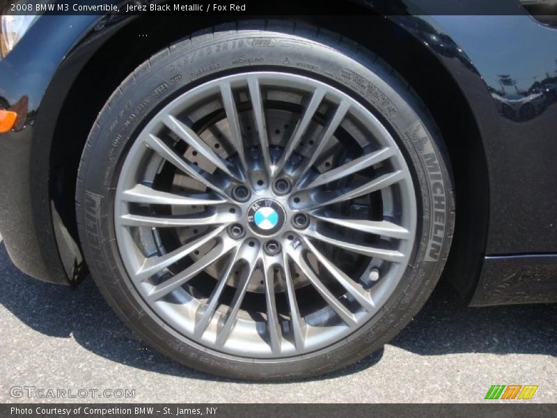 Jerez Black Metallic / Fox Red 2008 BMW M3 Convertible