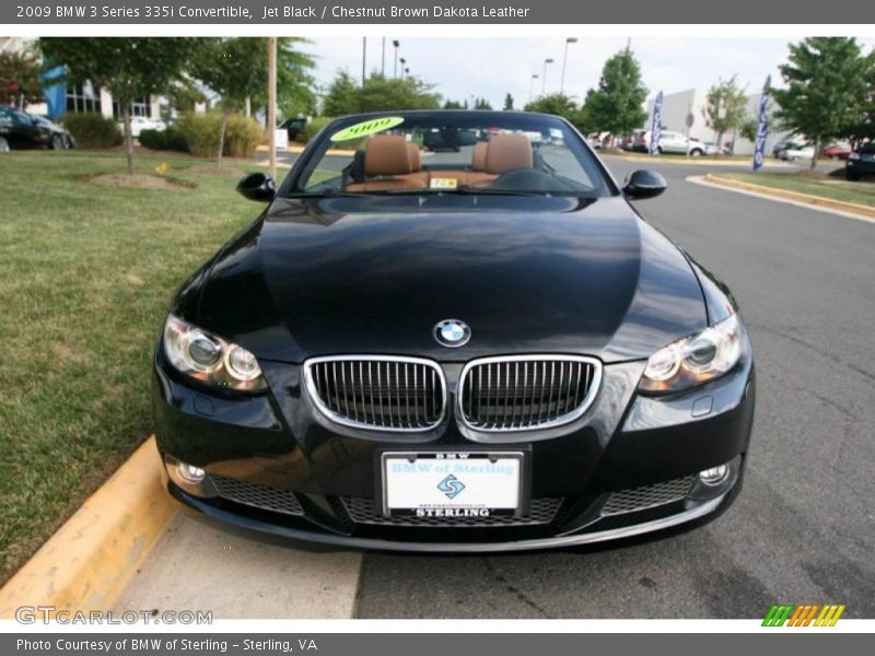 Jet Black / Chestnut Brown Dakota Leather 2009 BMW 3 Series 335i Convertible