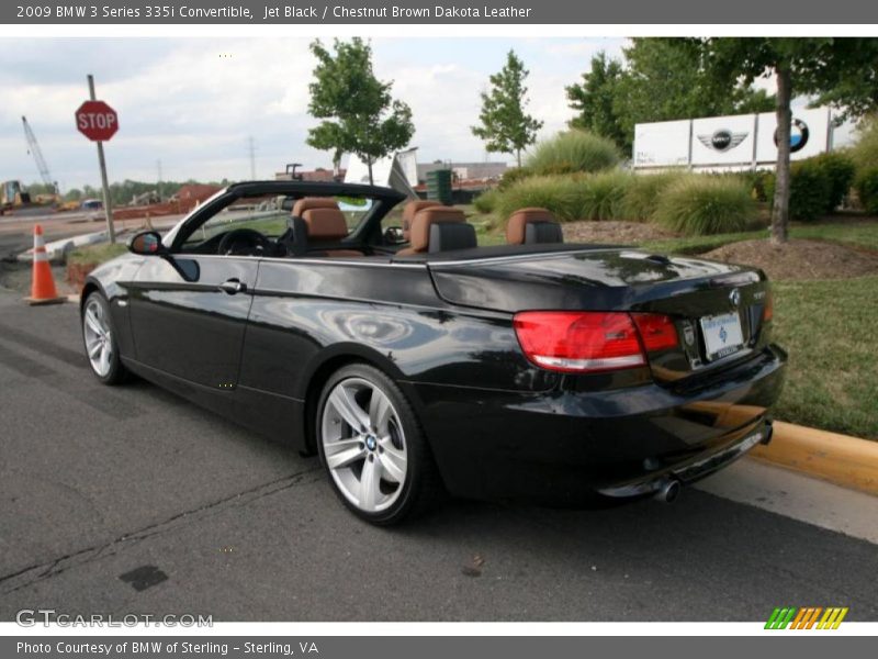 Jet Black / Chestnut Brown Dakota Leather 2009 BMW 3 Series 335i Convertible