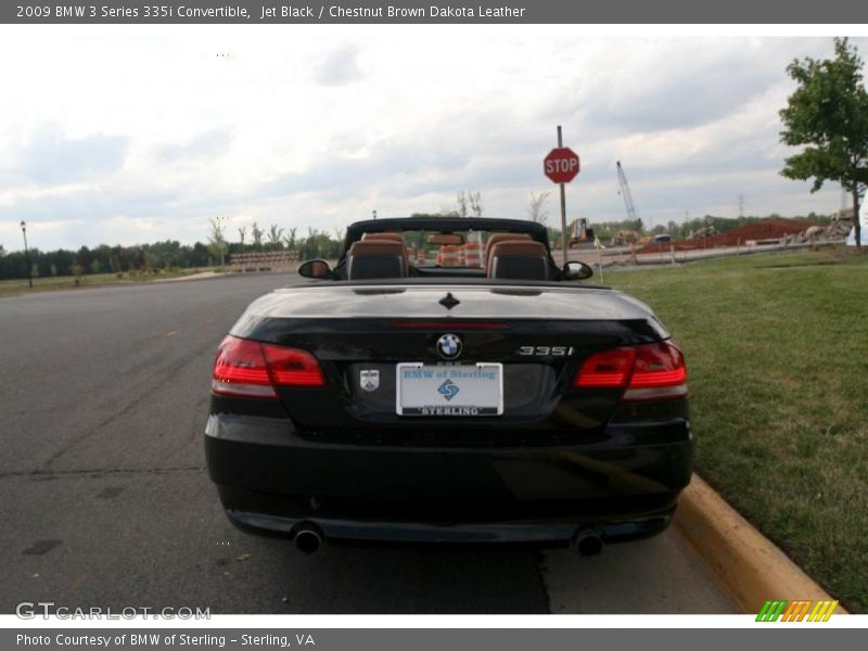 Jet Black / Chestnut Brown Dakota Leather 2009 BMW 3 Series 335i Convertible