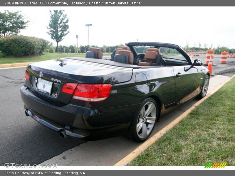 Jet Black / Chestnut Brown Dakota Leather 2009 BMW 3 Series 335i Convertible