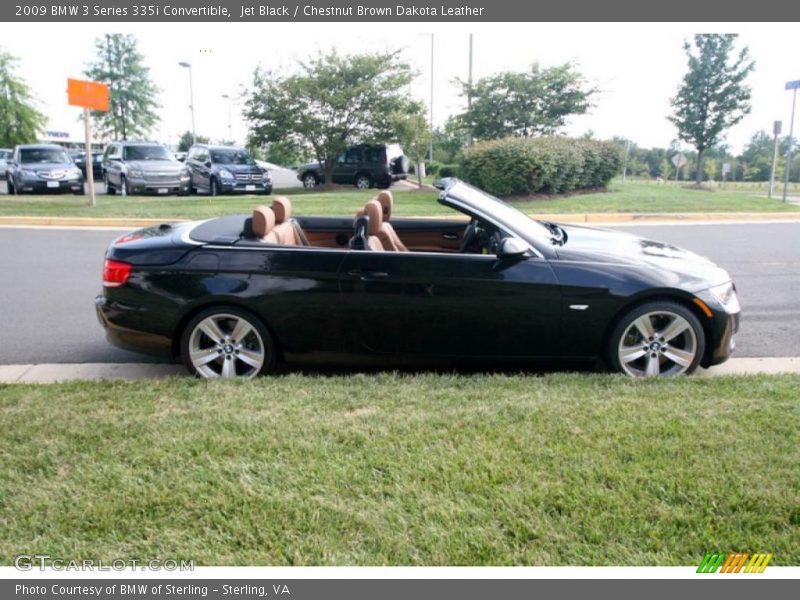 Jet Black / Chestnut Brown Dakota Leather 2009 BMW 3 Series 335i Convertible