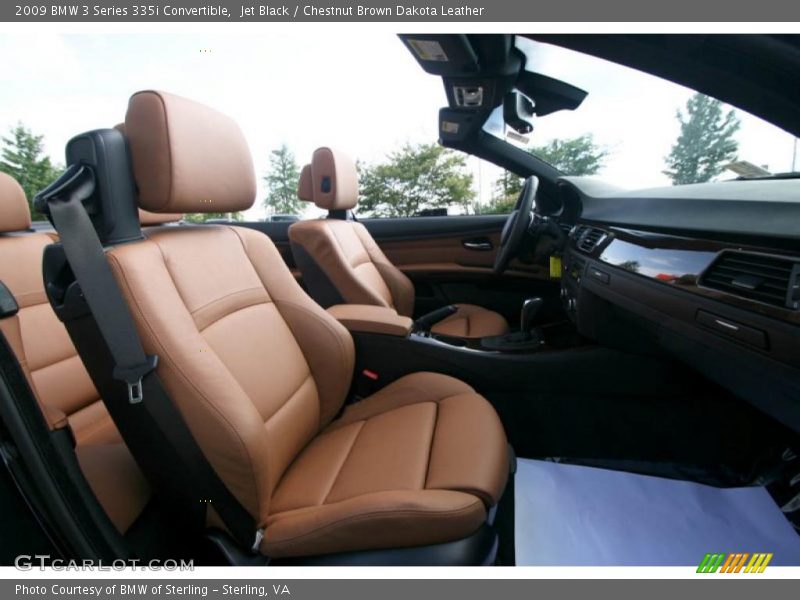 Jet Black / Chestnut Brown Dakota Leather 2009 BMW 3 Series 335i Convertible