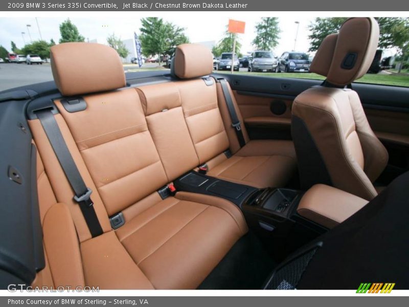 Jet Black / Chestnut Brown Dakota Leather 2009 BMW 3 Series 335i Convertible