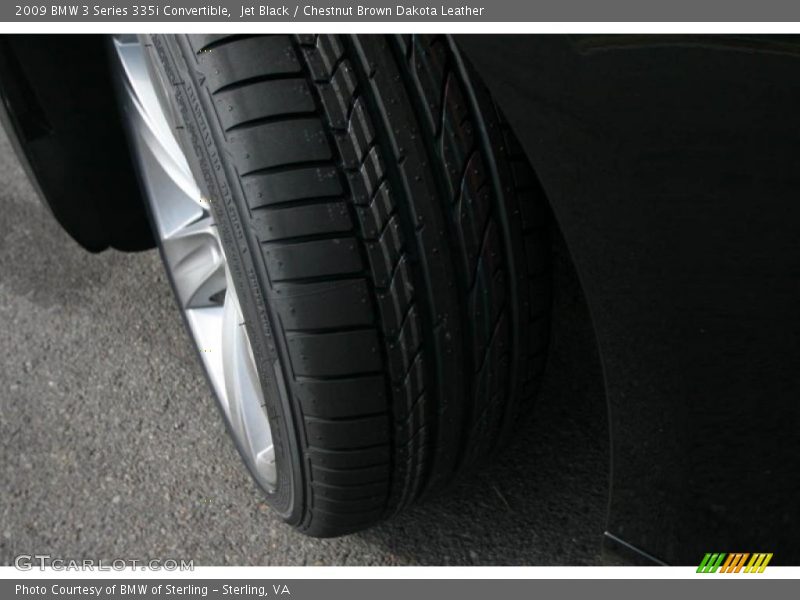 Jet Black / Chestnut Brown Dakota Leather 2009 BMW 3 Series 335i Convertible