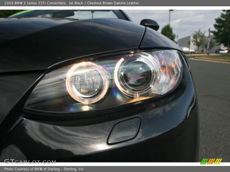Jet Black / Chestnut Brown Dakota Leather 2009 BMW 3 Series 335i Convertible