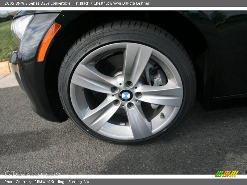 Jet Black / Chestnut Brown Dakota Leather 2009 BMW 3 Series 335i Convertible