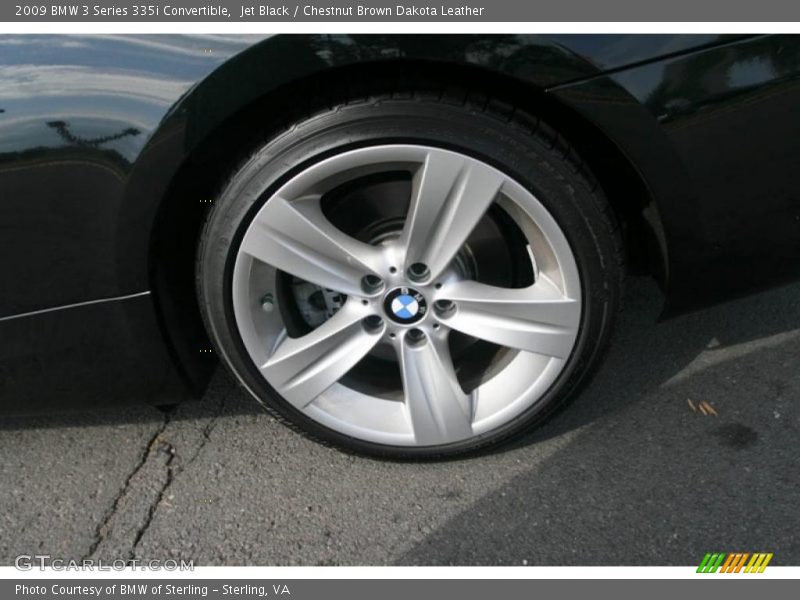 Jet Black / Chestnut Brown Dakota Leather 2009 BMW 3 Series 335i Convertible