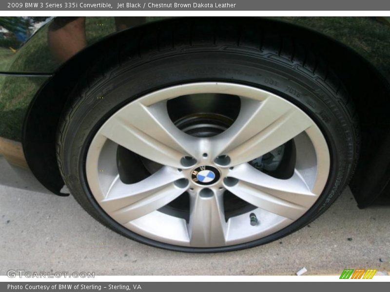 Jet Black / Chestnut Brown Dakota Leather 2009 BMW 3 Series 335i Convertible