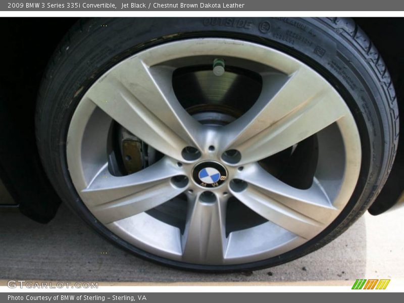 Jet Black / Chestnut Brown Dakota Leather 2009 BMW 3 Series 335i Convertible