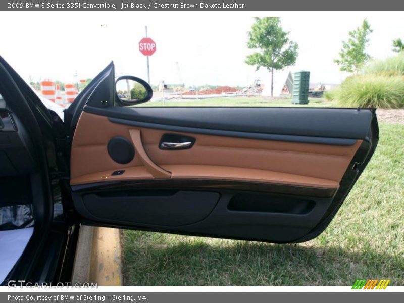 Jet Black / Chestnut Brown Dakota Leather 2009 BMW 3 Series 335i Convertible