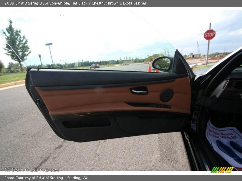 Jet Black / Chestnut Brown Dakota Leather 2009 BMW 3 Series 335i Convertible